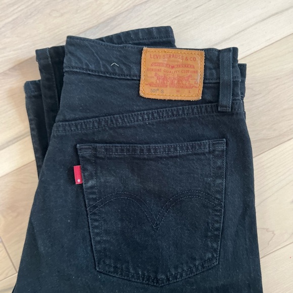 501 Black Levi’s Stretch Jeans Size 28 - Picture 4 of 5